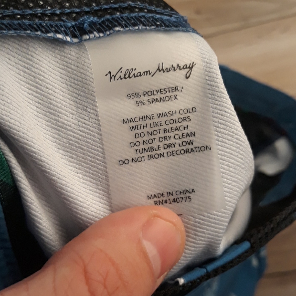 WILLIAM MURRAY Golf Water Hazard Dark Blue Jamaica Courses Sz 40 Shorts NEW - Picture 7 of 9